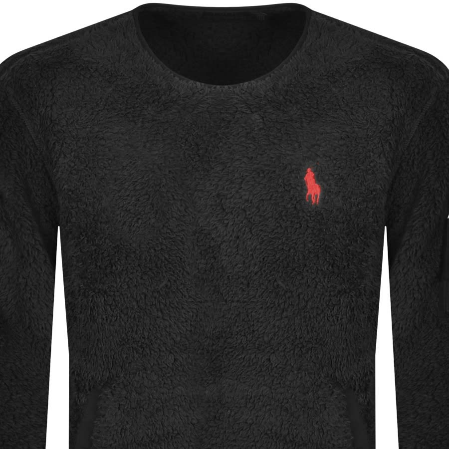 Alternative Image for ProductRalph Lauren Fleece Utility Sweatshirt In Black2